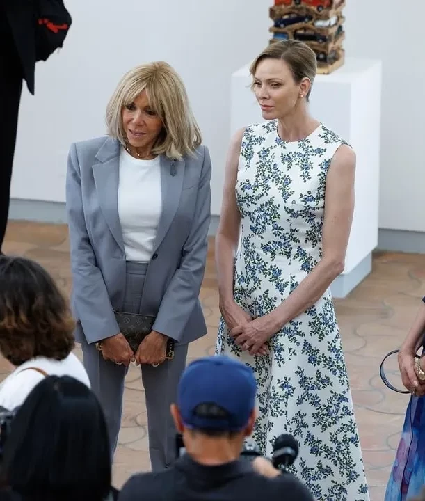 Княгиня Шарлен и Брижит Макрон провели вместе день на Лазурном Берегу Франции